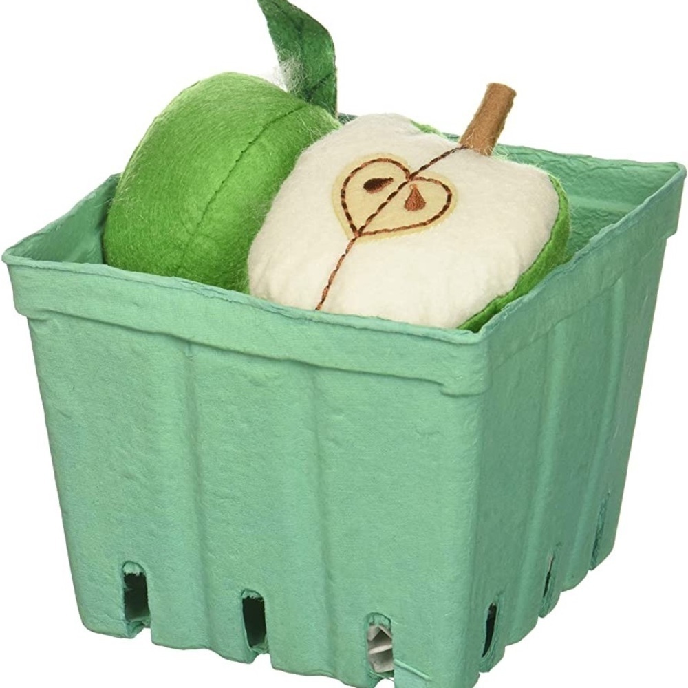 New Antsy Pants Play Food - 3pc Felt Apples in Reusable Box​​​